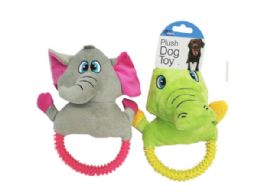 12 pieces Plush Pet Pull Toy With Pull Ring - Pet Toys