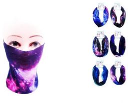 24 Pieces Wholesale Galaxy Style Headgear Gaiter Buff - Head Wraps