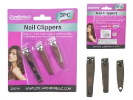 144 of 3-Piece Stainless Steel Nail Clipper Set