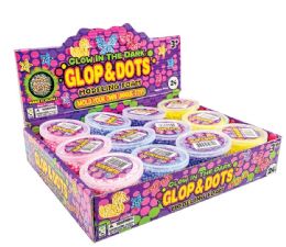 24 Wholesale Glow In The Dark Glops & Dots Modeling Foam