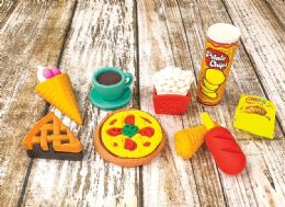 54 Pieces Snack Attack Ii 3d Erasers - Erasers