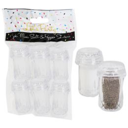 36 pieces Salt And Pepper Mini Shakers Plastic Crystal Like Look 6pk No Amazon Sales - Store