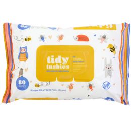 24 pieces Baby Wipes 80ct Tidy Tushies Expiry Date 10/2025 - Baby Beauty & Care Items