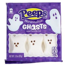 12 pieces Peeps 6ct Halloween Marshmallow Ghosts 3 Oz In Counter Display - Store