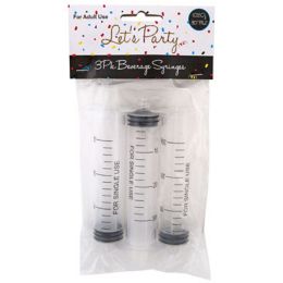 24 pieces Beverage Syringe Shot 3ct1.02 Oz Plastic Party Pbh - Store