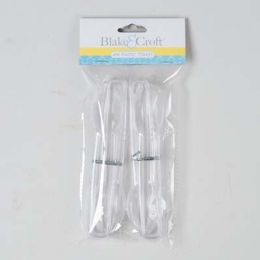 48 pieces Tongs 4pk Clear Plastic 6.5in L B&c Pbh - Store