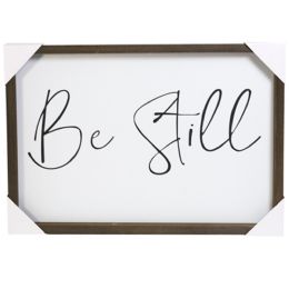 8 pieces Wall Decor 24x16 Be Still Wooden Plaque - Store
