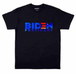 12 Pieces Wholesale President Biden Black T-Shirts - Mens T-Shirts