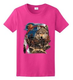 24 Pieces Tribesman Pink Color T-Shirt - Mens T-Shirts
