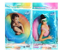 12 of Bestway H2ogo Rainbow Swim Ring In Printed Bag
