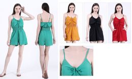 48 Pieces Women's Jumpsuit Romper In Assorted Colors - Womens Sundresses & Fashion