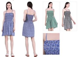 36 Pieces Women's Floral Summer Cami Dress In Assorted Colors - Womens Sundresses & Fashion