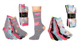 120 Pairs Women's 6 Pairs Colorful Funny Cotton Crew Socks - Womens Ankle Sock