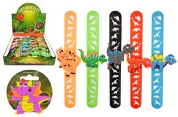 24 Pieces Dinosaur Slap Bracelet - Bracelets