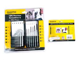 48 Pieces 12-Piece Precision Screwdriver & Hex Key Set - Screwdrivers and Sets