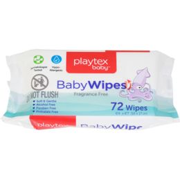 12 pieces Baby Wipes 72ct Fragrance Free Playtex Baby - Baby Beauty & Care Items