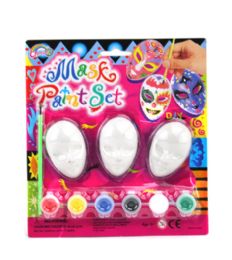 48 Pieces 3pcs Plaster Mask Paint Set On Blister Card - Paint, Brushes & Finger Paint