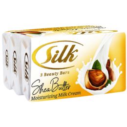 48 Wholesale Silk Soap Yellow Shea Butter 3 Pack