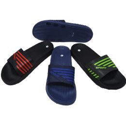 60 Wholesale Men's Five Stripe Pattern Sport Print Sizes 8-13