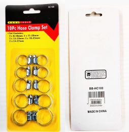 120 Pieces Hose Clamp Set 10 Piece - Clamps