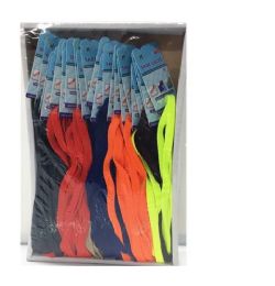 480 Pieces Flat Shoelaces 48 Inches Casual Formal - Footwear Accessories