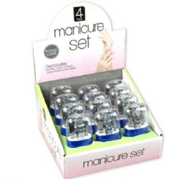24 Wholesale Travel Manicure Set Counter Top Display