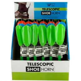 24 pieces Telescopic Shoe Horn Countertop Display - Footwear Accessories