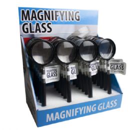 24 pieces Extendable 5x Magnifier With Telescoping Handle Countertop Display - Magnifying  Glasses