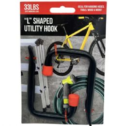 24 pieces 2 Pack L-Shaped Utility Storage Hooks - Hooks