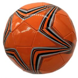 Size 5 Soccer Ball With Star Design Assorted