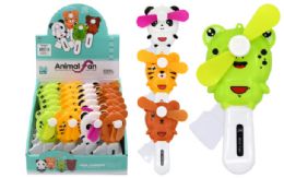 24 Pieces Animal Hand Pump Fan - Store