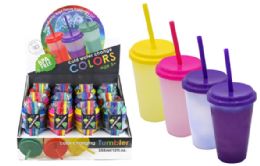 24 Pieces 3 Pack Color -Changing Cups - Plastic Drinkware