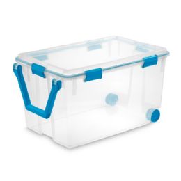 3 of 120qt Storage Box With Wheel