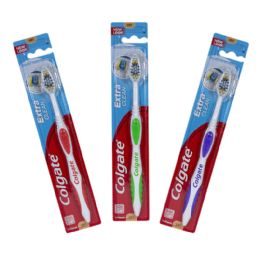 144 Wholesale Colgate Extra Clean Toothbrush Soft