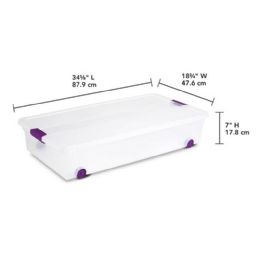 4 of 60qt Storage Box