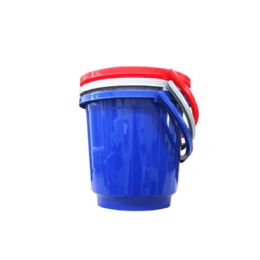 12 of 9qt/9000ml Plastic Bucket Asst Colors