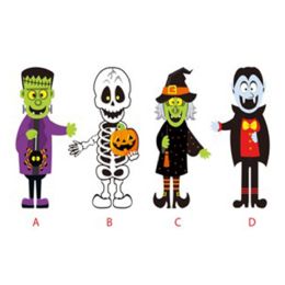 36 pieces Cutout Jointed Halloween 36in Paper Frank/skeleton/witch/vampire Hal Pbh - Halloween
