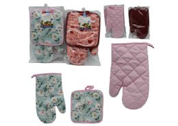 48 of 2 Piece Kitchen Gloves And Pot Holder