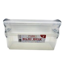 48 of Set Of 2 Plastic Storage Boxes