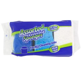 18 pieces Scrubbing Sponges 6pk Assorted - Scouring Pads & Sponges