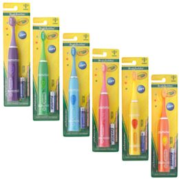 24 Wholesale Toothbrush Crayola Sonic Powered Soft Bristles