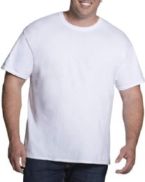288 Wholesale Men Fruit Of The Loom Cotton Crew Neck White Undershirts Size 5X