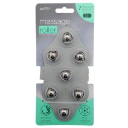 12 pieces Swift Fit Gray MultI-Purpose Diamond Shaped Massage Roller With 7 Spheres - Back Scratchers and Massagers