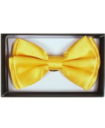 12 Wholesale Vibrant Yellow Adult Bowtie