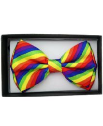 12 Wholesale Colorful Rainbow Kids Bowtie