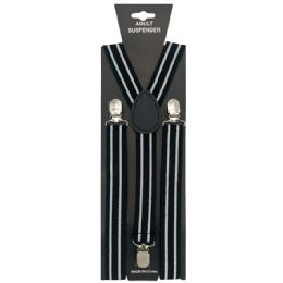 12 Pieces Stylish Lines Suspender - Suspenders