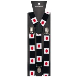 12 Pieces Japan Flag Suspender - Suspenders