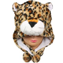 12 pieces Leopard Animal Hat - Winter Animal Hats