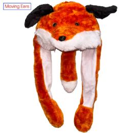 12 pieces Fox Hat With Moving Ears - Winter Animal Hats