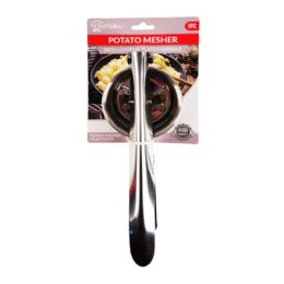 12 pieces Potato Mesher W Chorme Plated Handle - Kitchen Utensils